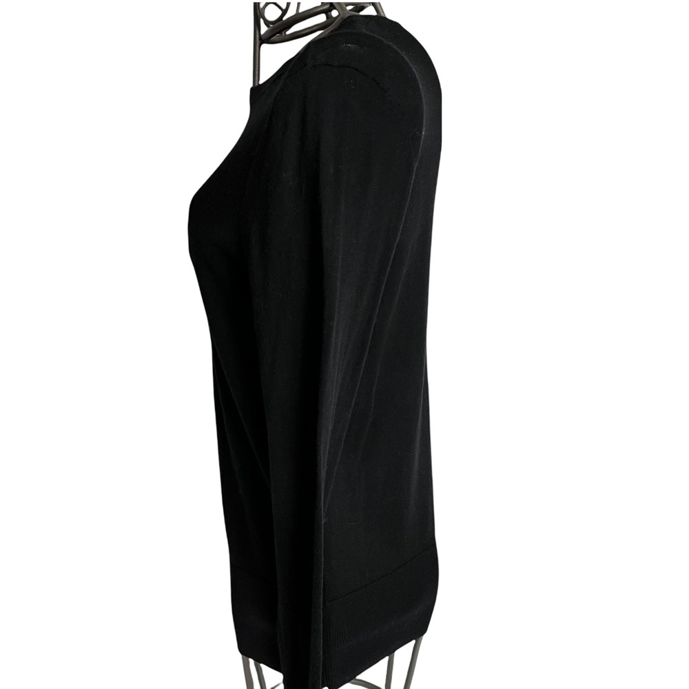 Halogen Black Boat Neck Pima Cotton & Viscose Sweater Size Medium - Picture 11 of 11